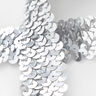 Bordure élastique paillettée [30mm] – argent,  thumbnail number 2