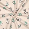 Flanelle coton Dinosaures effrontés | Poppy Fabrics – nature/vert émeraude,  thumbnail number 3