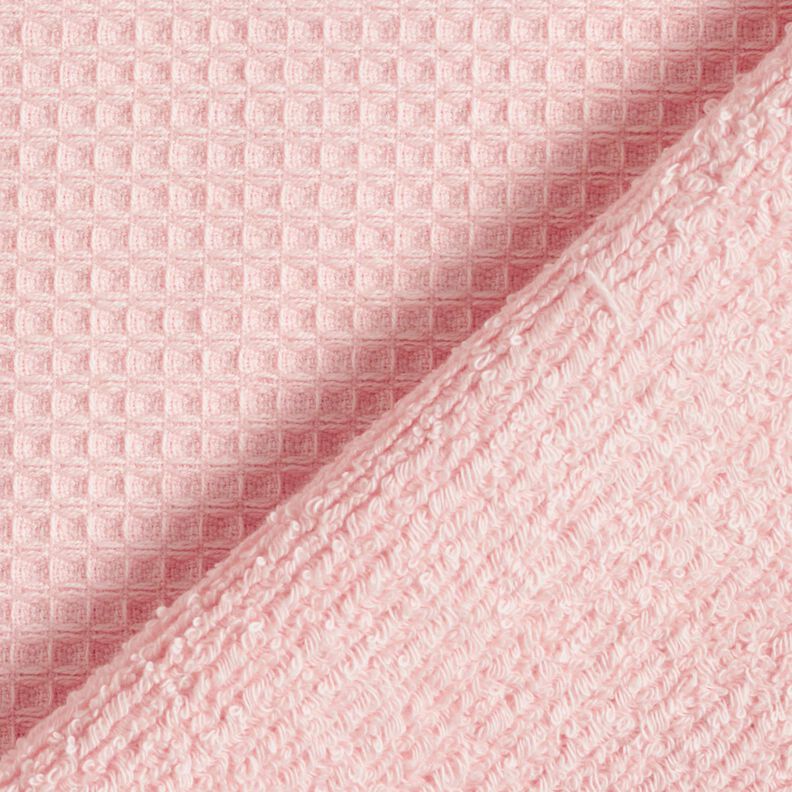 Tissu éponge/Nid d’abeille Uni – rosé,  image number 4