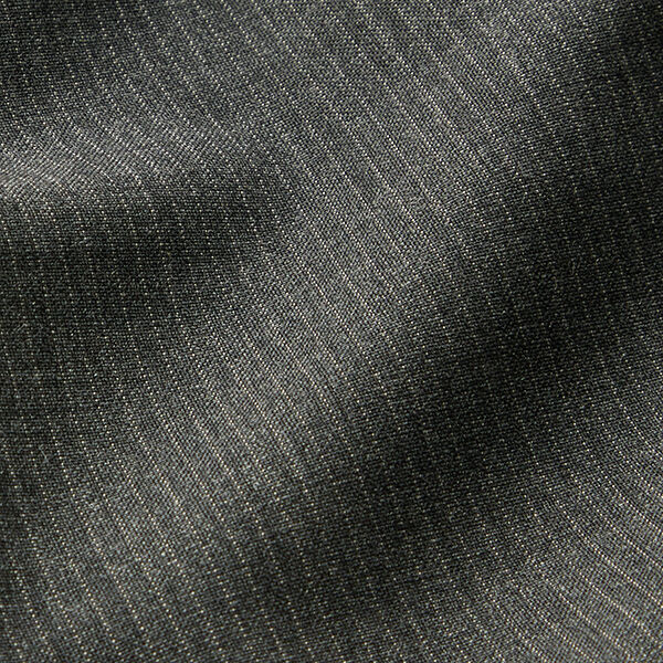 Tissu stretch en laine vierge mélangée Fines rayures – anthracite,  image number 2