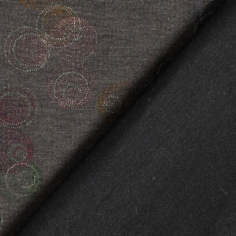 Jersey viscose Cercles colorés – gris pierre, image number 4
