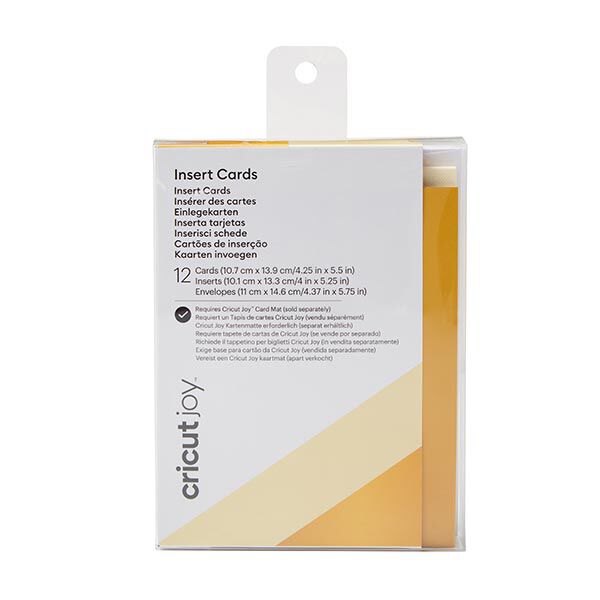Cartes à insérer Cricut Joy Gold Matte Holographic [ 12 Pièces ],  image number 1
