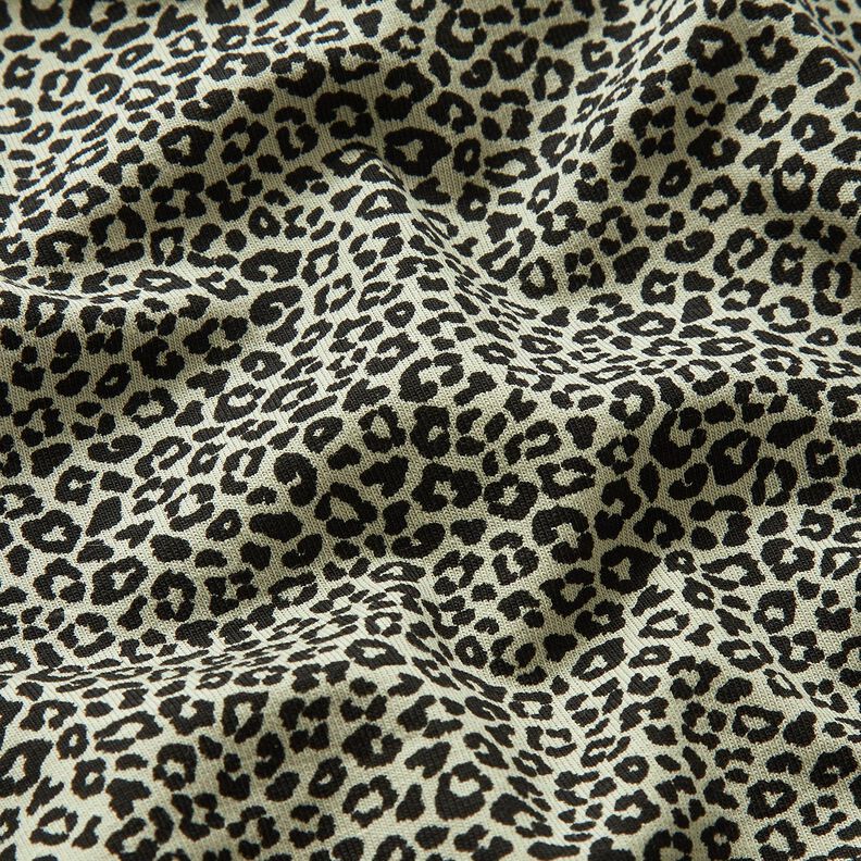 Jersey coton Mini imprimé léopard – greige/noir, image number 2