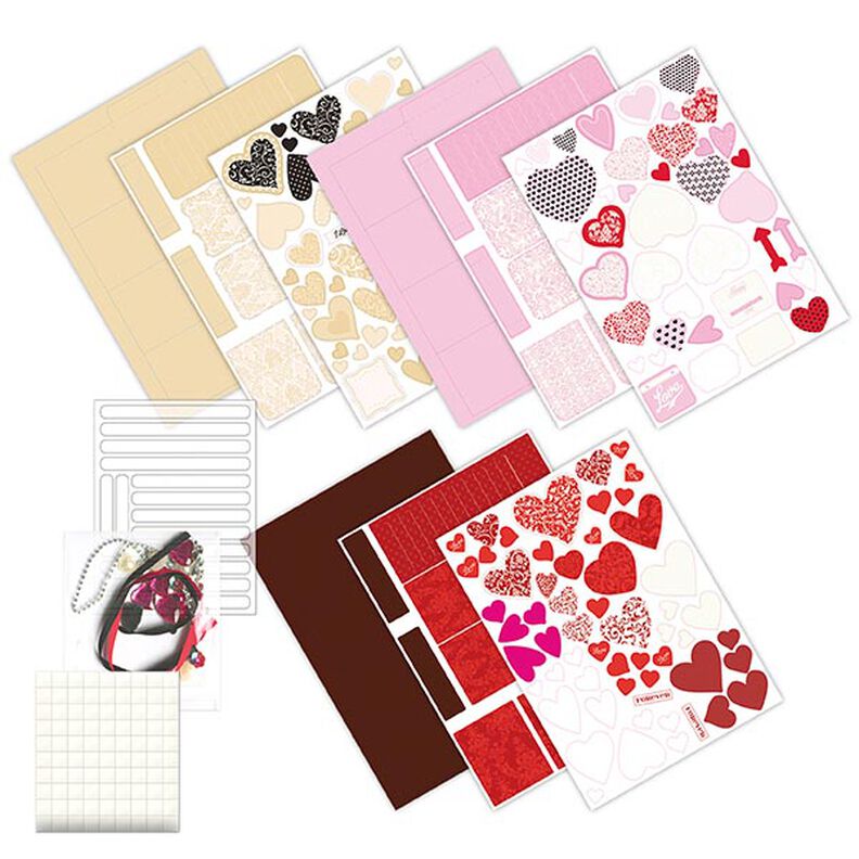 Kit boîtes pop-up Saint-Valentin [ 3Pièces ] – rouge/rose vif,  image number 2