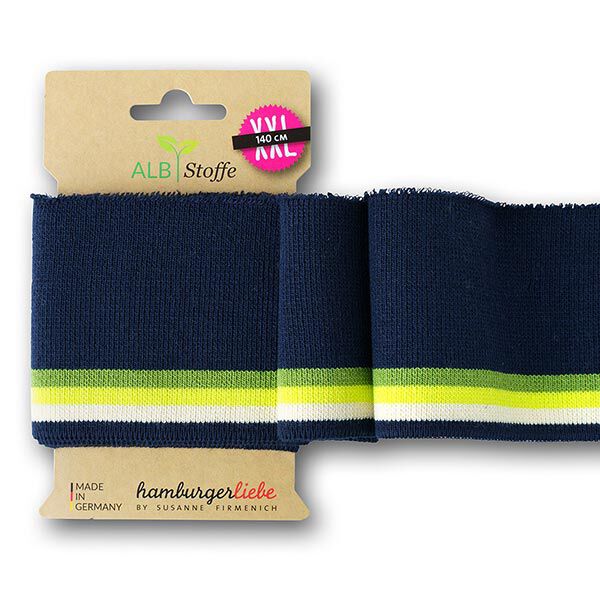GOTS Bord-côtes bio CUFF ME COLLEGE [140 cm | 7,5 cm] | Albstoffe | Hamburger Liebe,  image number 1