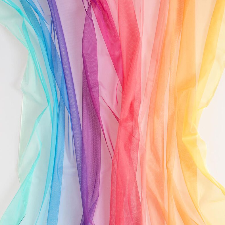Softmesh Tracé d’arc-en-ciel – bleu aqua/rose intense, image number 6