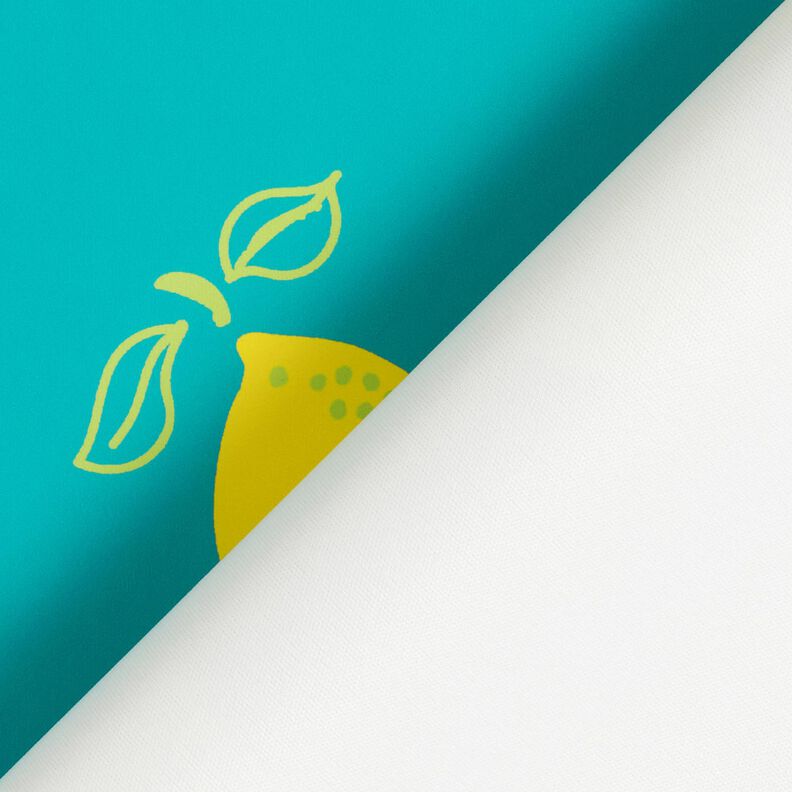 Tissu pour veste de pluie Citrons – menthe poivrée/jaune citron,  image number 5
