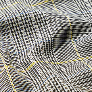 Tissu pour costume et tailleurs Prince de Galles – noir/blanc, 