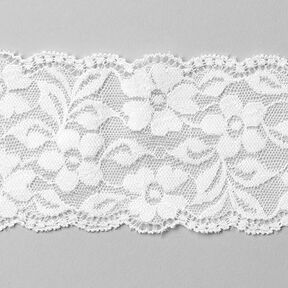 Dentelle de lingerie élastique [60 mm] - blanc, 