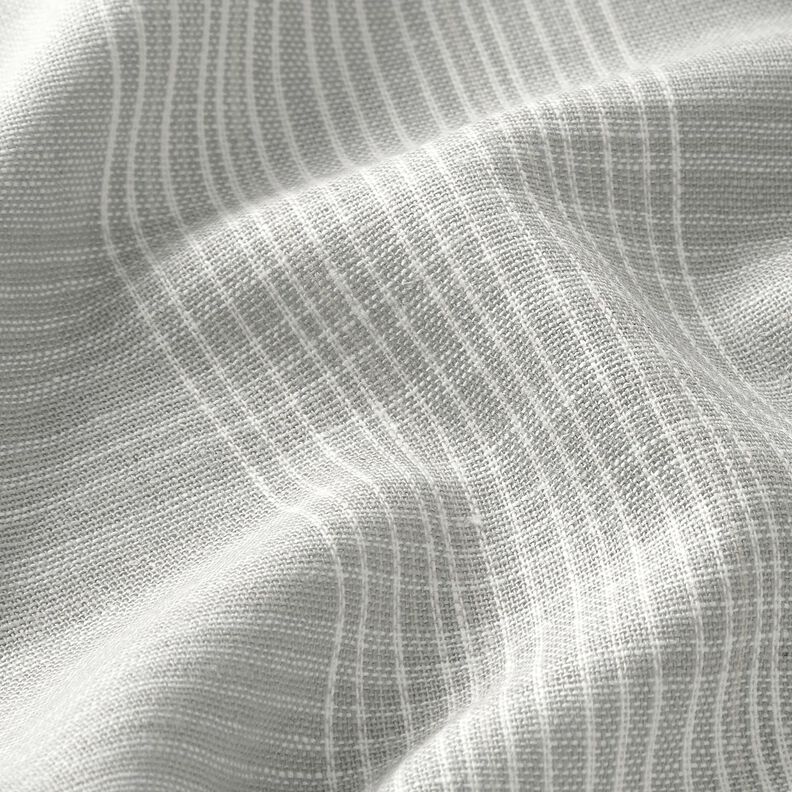 Lin mélangé à carreaux – gris clair,  image number 2