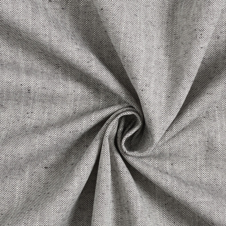 Tissu de décoration Semi-panama Structure légère – noir/beige clair,  image number 1