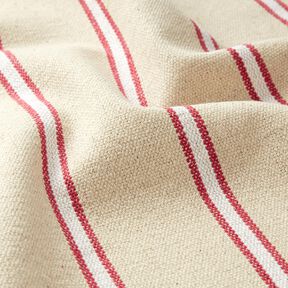 Tissu coton rustique – carmin/nature, 