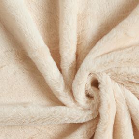 fourrure synthétique de haute qualité monochrome – noix de cajou, 