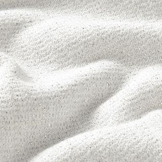 French Terry Sweat d’été Lurex  – blanc/argent, 