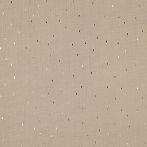 Tissu double gaze de coton Rechteck Imprimé feuille | Poppy Fabrics – anémone/or métallisé, 