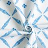 Tissu de décoration Sergé coton Losanges élégants – blanc/bleu,  thumbnail number 3
