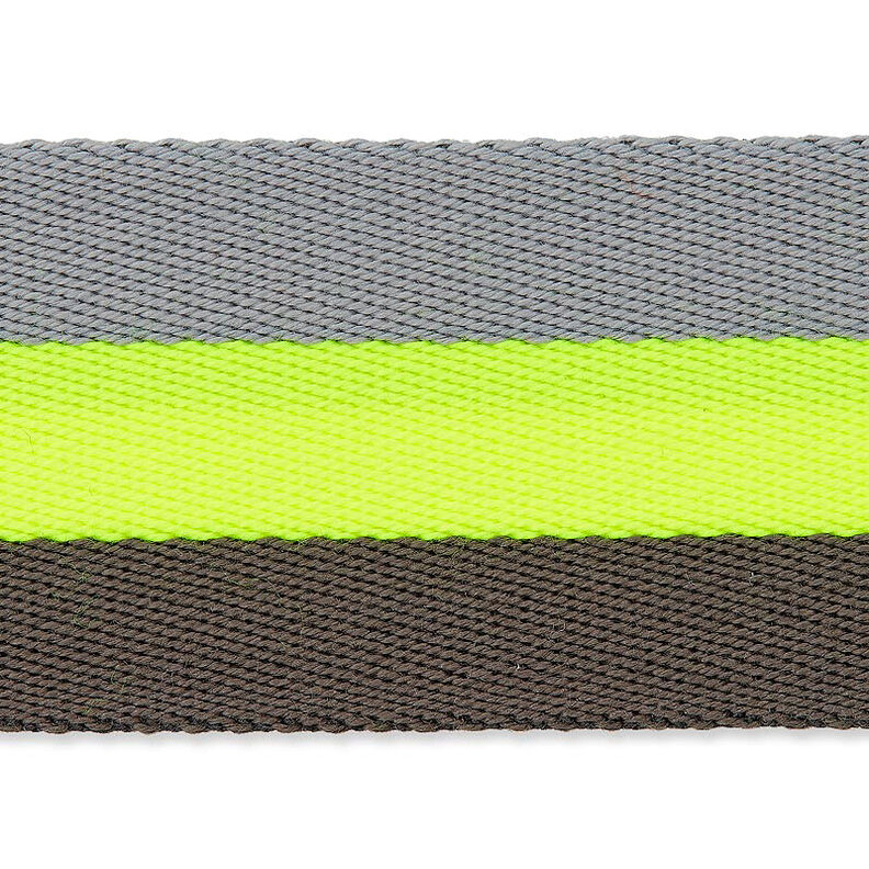 Sangle de sac fluo [ 40 mm ] – jaune fluo/gris,  image number 4