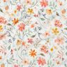 Tissu double gaze de coton Pré fleuri coloré Impression numérique | Poppy Fabrics – ivoire/orange,  thumbnail number 2
