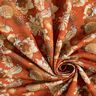 Tissu viscose Oiseaux et roses sauvages – terre cuite/caramel,  thumbnail number 3