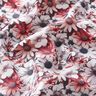 Tissu viscose Mer de marguerites – blanc/pourpre,  thumbnail number 2