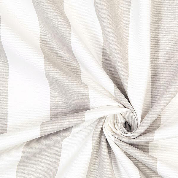 Sergé en coton Rayures 1 – gris clair/blanc,  image number 2