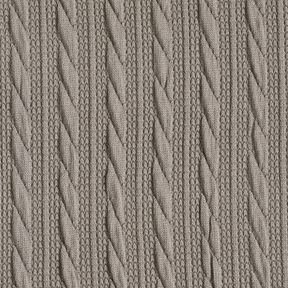 Tricot Cloqué Torsades – gris soie, 