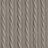 Tricot Cloqué Torsades – gris soie,  thumbnail number 1