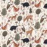 Sweatshirt gratté Animaux dans la forêt Impression numérique | Poppy Fabrics – écru,  thumbnail number 1