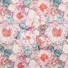 Satin de coton Japanese Anamone | Nerida Hansen – violet pastel/bleu aqua,  thumbnail number 1