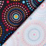 Tissus pour maillot de bain mandala – bleu noir/rouge feu,  thumbnail number 4