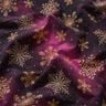 French Terry Sweat d’été Flocons de neige Voie lactée | Glitzerpüppi – aubergine/or ancien,  thumbnail number 2