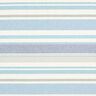 Tissu de décoration Semi-panama Mélange de rayures multicolores recyclé – bleu brillant,  thumbnail number 1