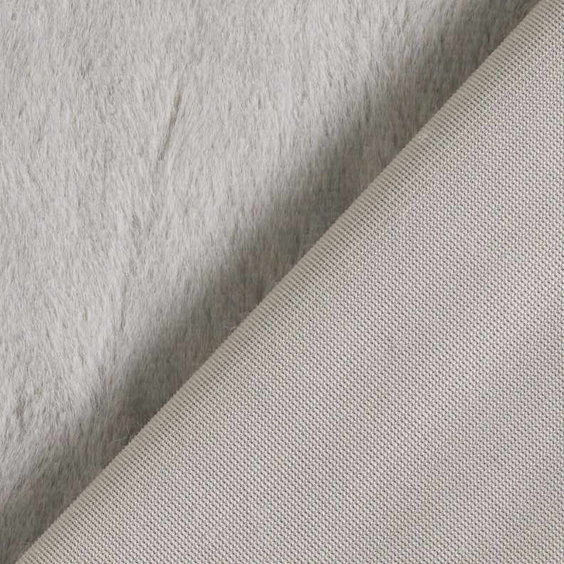 fourrure synthétique de haute qualité monochrome – gris clair,  image number 3