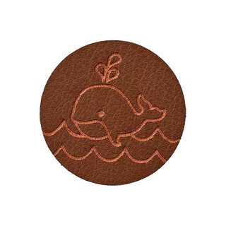 Pièce décorative baleine [ 23 mm ] – marron foncé, 