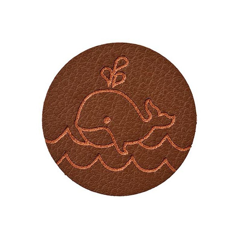 Pièce décorative baleine [ 23 mm ] – marron foncé,  image number 1