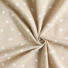 Tissu de décoration Semi-panama Petits cœurs – blanc/nature,  thumbnail number 3