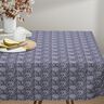 Tissu en coton Cretonne Mandala fleuri – blanc/bleu nuit,  thumbnail number 6