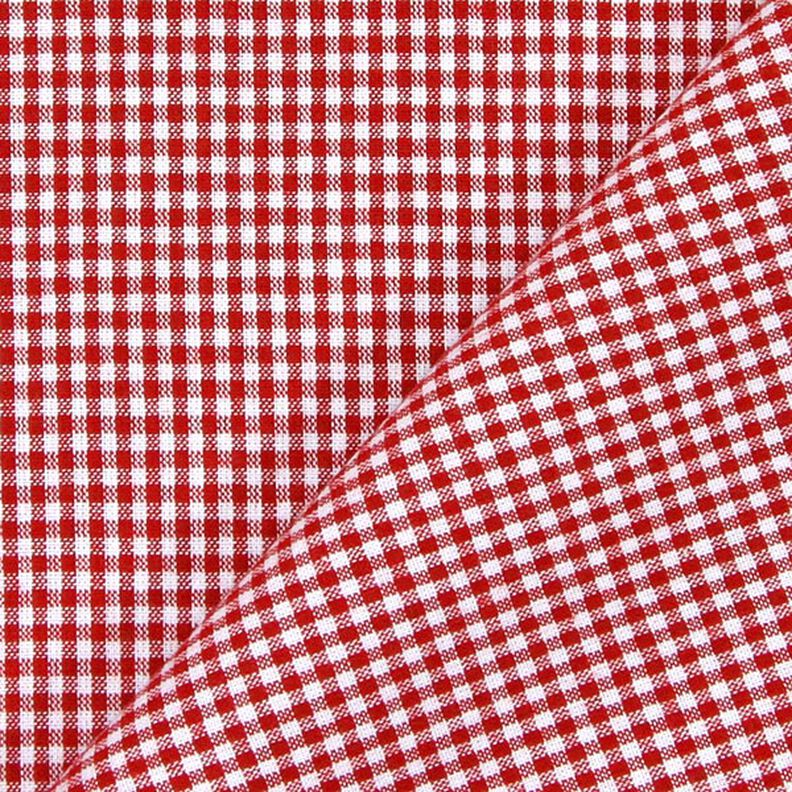 Tissu en coton Vichy à carreaux 0,2 cm – rouge/blanc,  image number 3