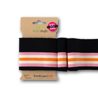 GOTS Bord-côtes CUFF ME POLO [140 cm | 7,5 cm]  | Albstoffe | Hamburger Liebe, 