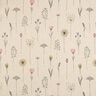 Tissu de décoration Semi-panama fleurs séchées – nature/rose,  thumbnail number 1