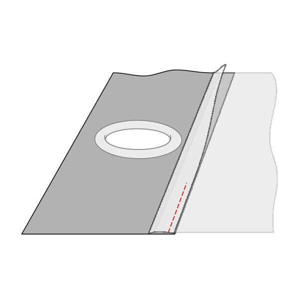 Bande à œillets, 100 mm – gris | Gerster,  image number 4