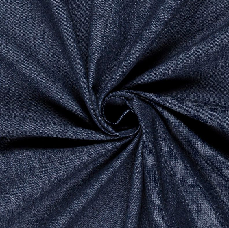 Denim de coton mélangé Seersucker – bleu marine,  image number 5