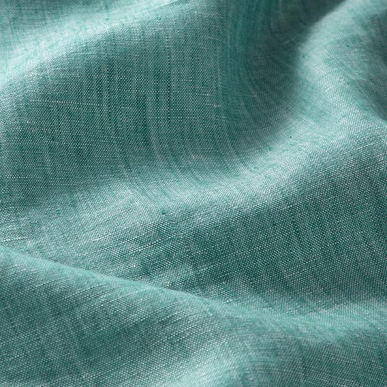 Pur lin chiné – bleu aqua,  image number 3