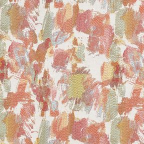 Tissu de décoration Gobelin art abstrait – beige clair/myrtille, 