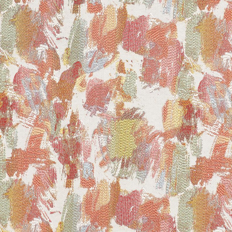 Tissu de décoration Gobelin art abstrait – beige clair/myrtille,  image number 1