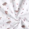 Tissu double gaze de coton Animaux dans la clairière – blanc,  thumbnail number 3