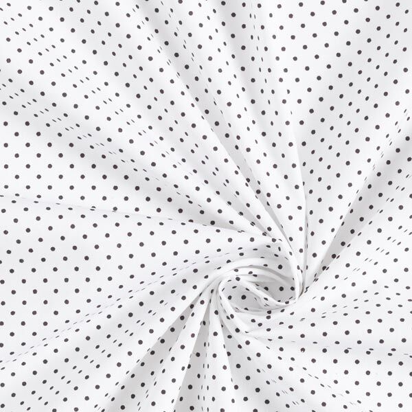 Popeline coton Petits pois – blanc/noir,  image number 5