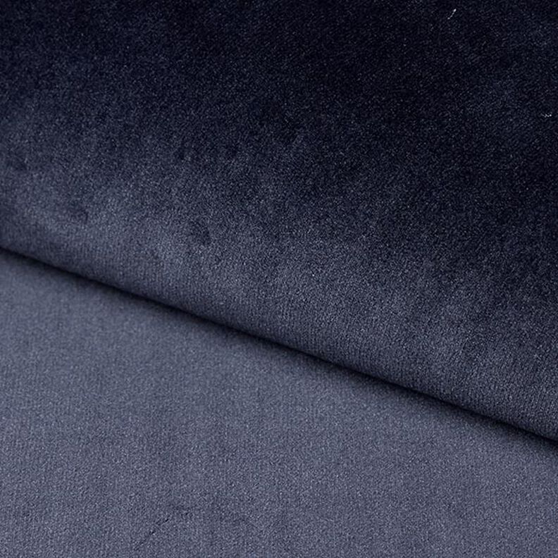 Tissu de revêtement Velours – bleu nuit,  image number 2