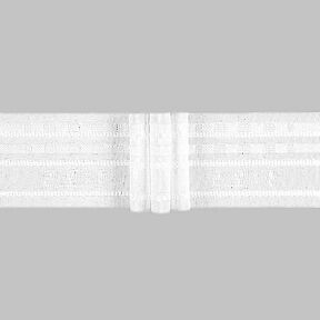 Ruban plissé 3x, 50 mm – blanc | Gerster, 