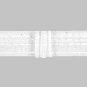 Ruban plissé 3x, 50 mm – blanc | Gerster, 